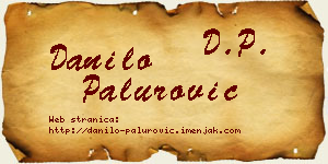 Danilo Palurović vizit kartica
